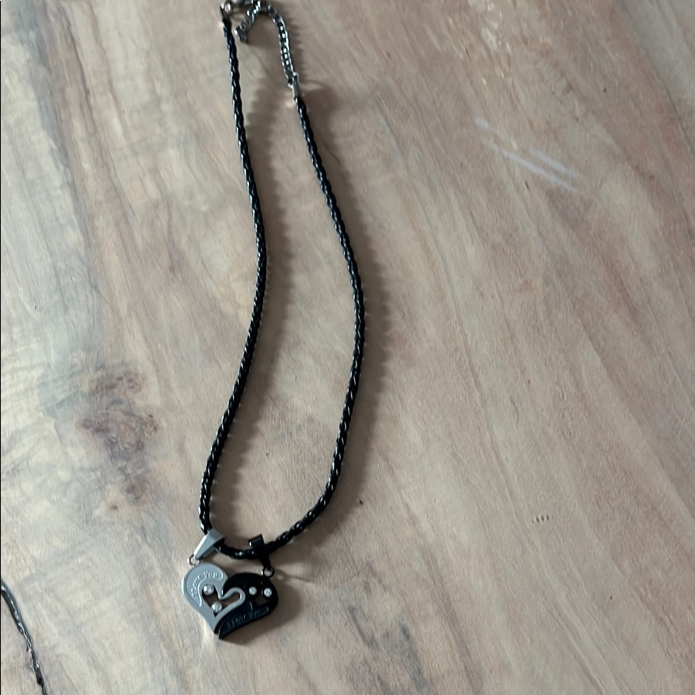 Black Heart Pendant Necklace